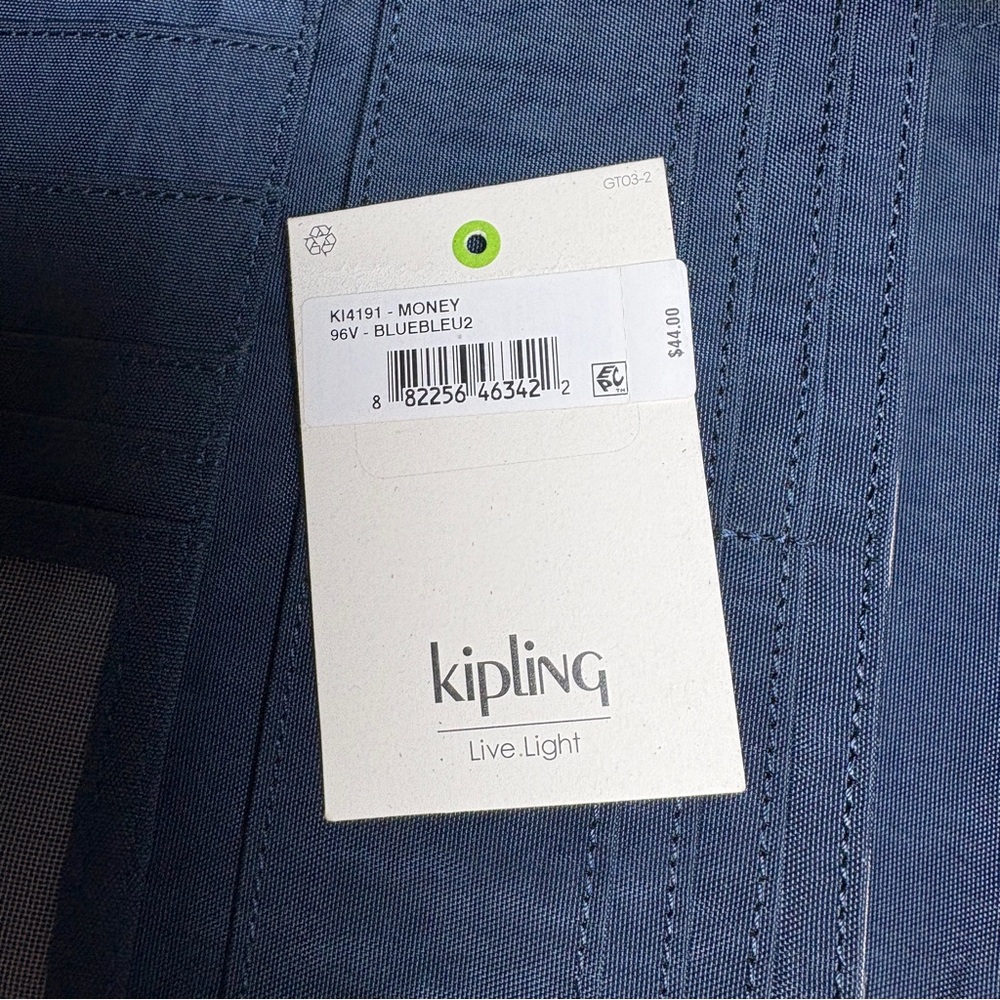 Kipling Money Wallet, Navy - Picture 9 of 11